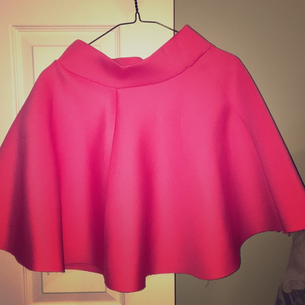 Pink mini skirt